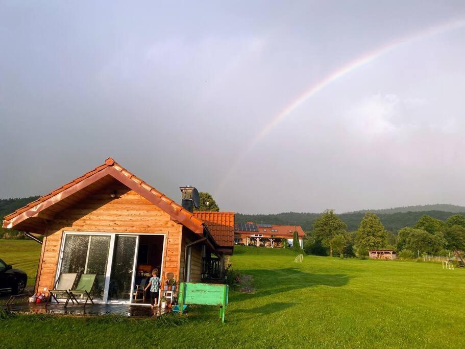 Polanka Beskid Niski Cute Cabin With Spectacular Views Hanczowa Exterior photo