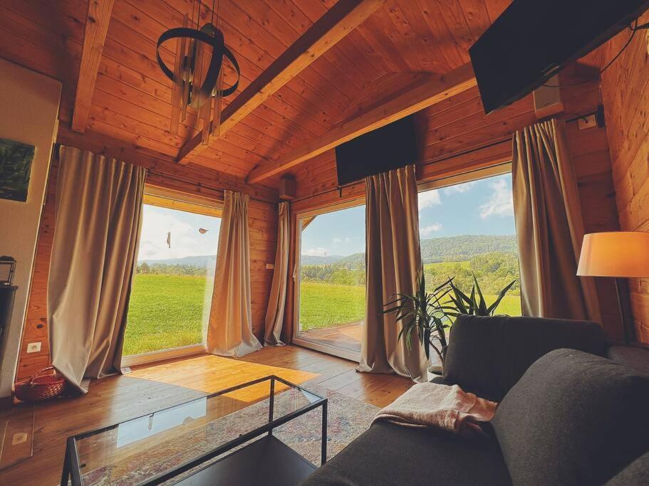 Polanka Beskid Niski Cute Cabin With Spectacular Views Hanczowa Exterior photo
